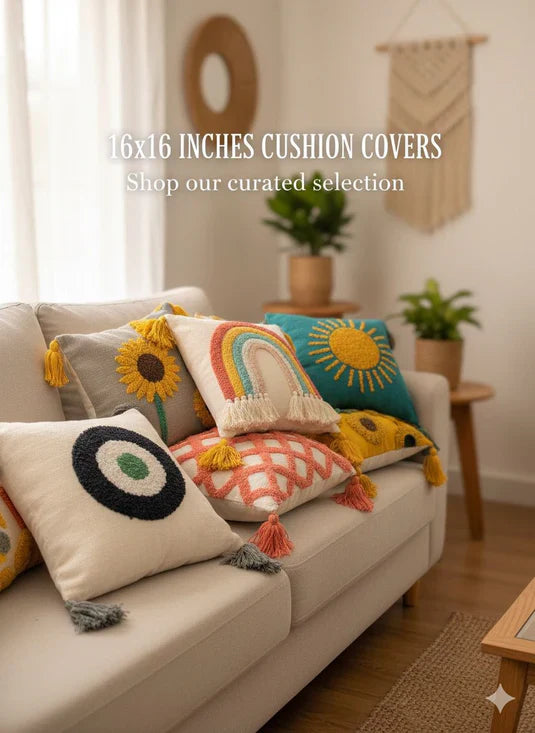Tufted Cushion Covers - 16×16