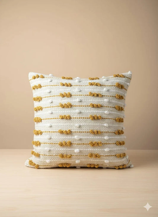 Mustard Dot Boho Cushion Cover