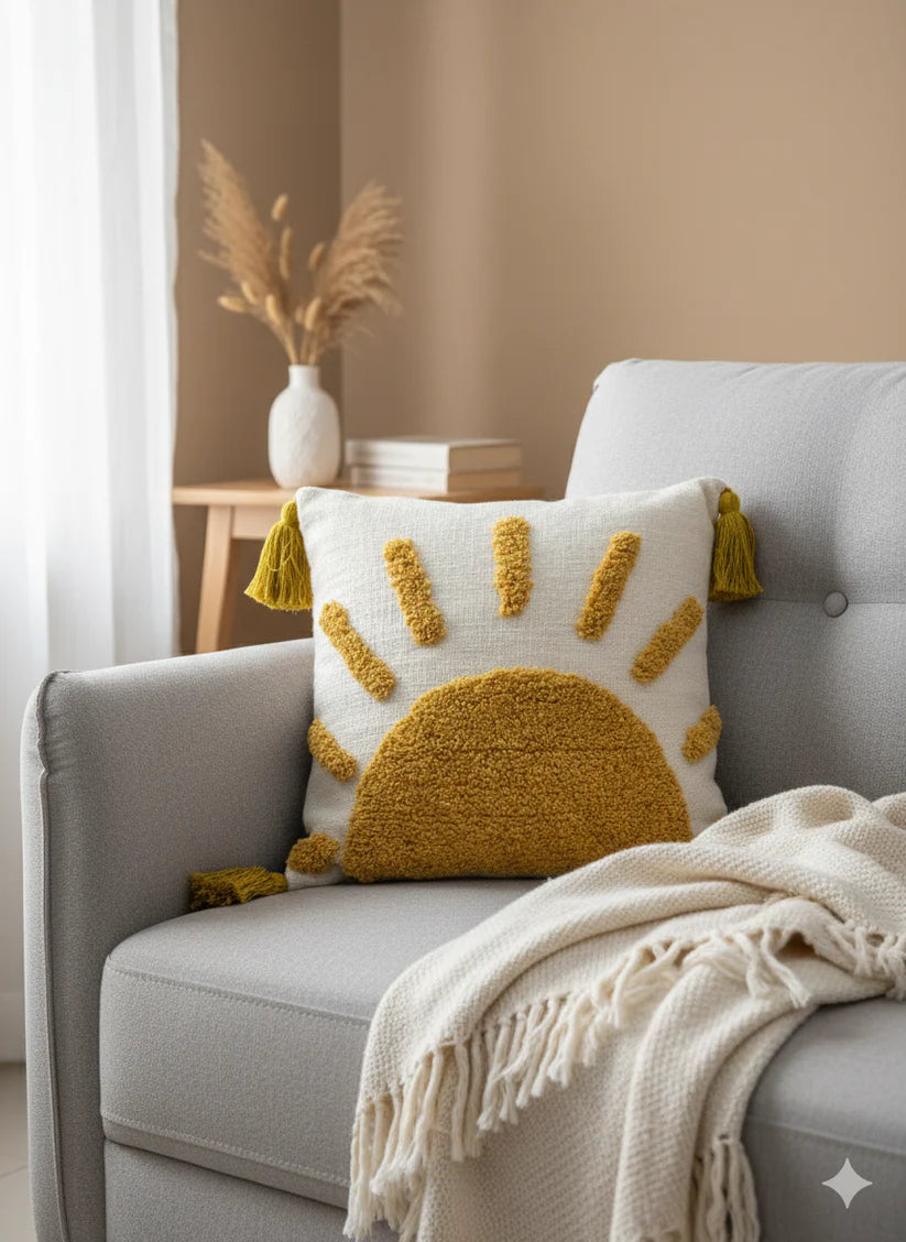 Sunrise Tufted Cushion Cover – 12×12