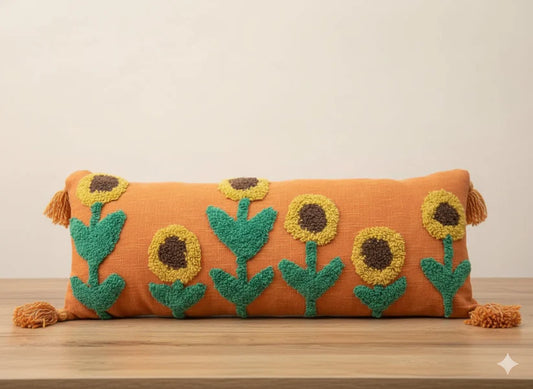 Sunflower Rust Lumbar Cushion