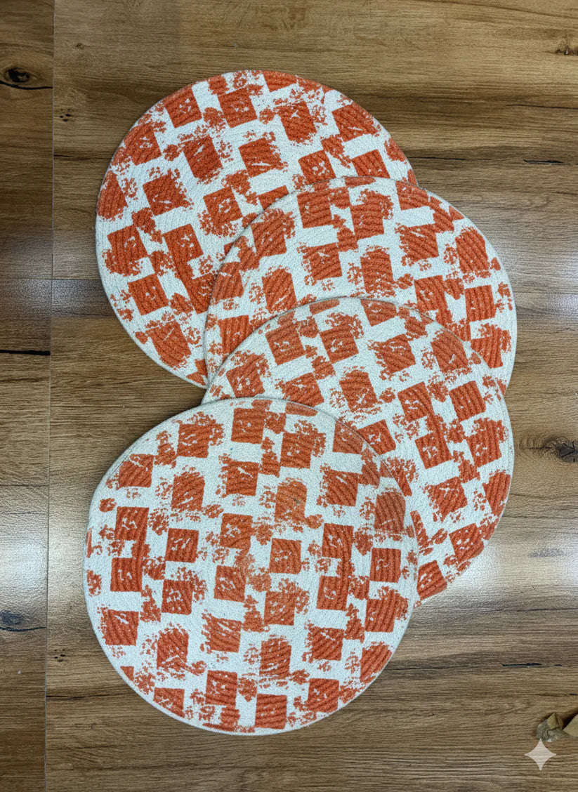Orange Cotton Placemats